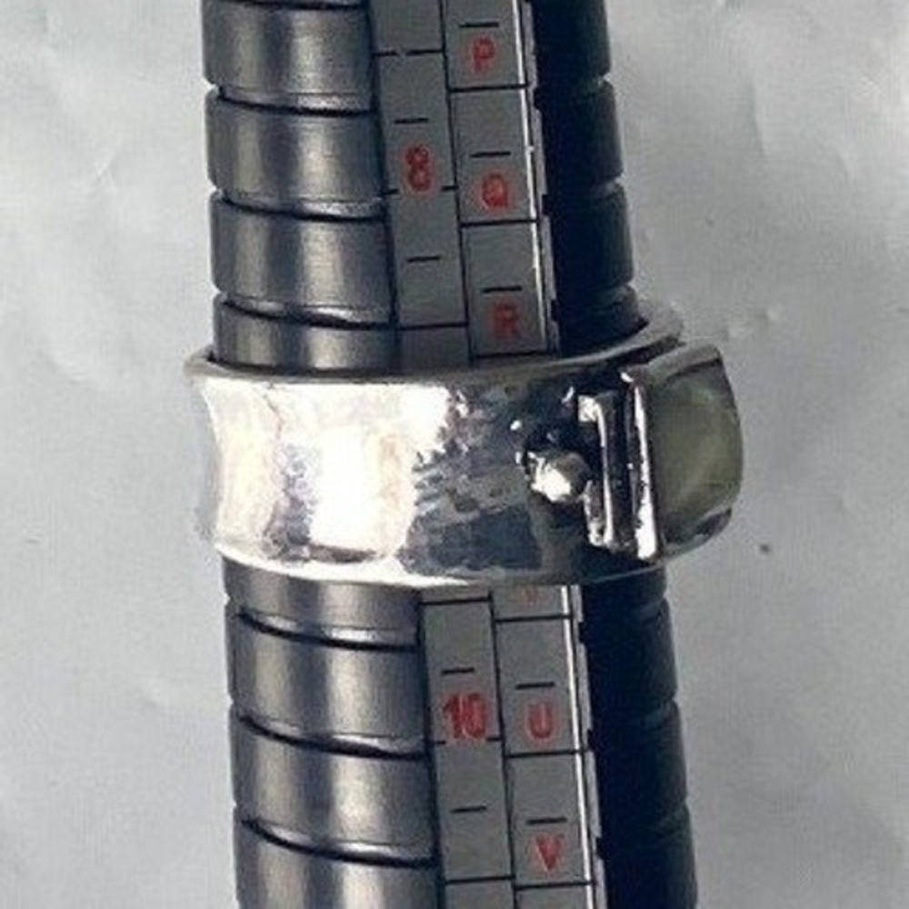 Womens Silver tone‎ Band Ring Size 9.5 Engagement Wedding Stackable 9